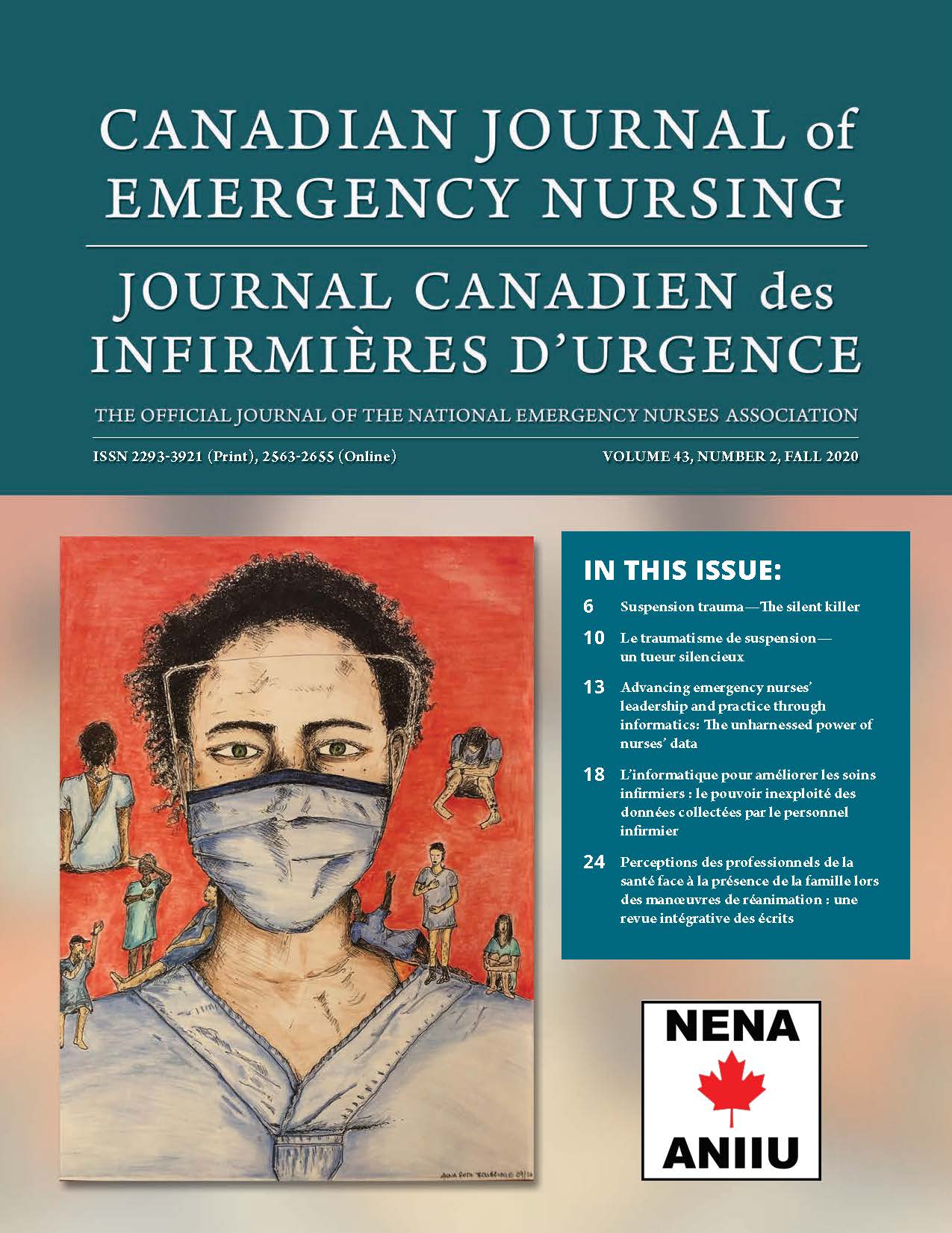 					View Vol. 43 No. 3 (2020): Fall 2020: Canadian Journal of Emergency Nursing
				