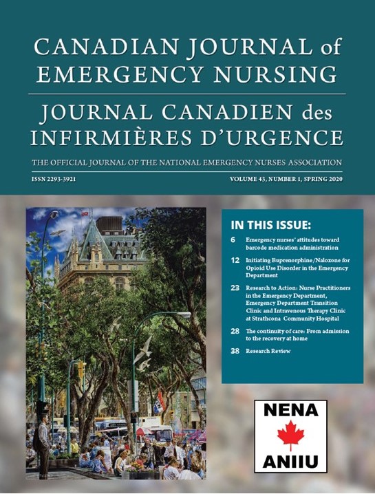 					Afficher Vol. 43 No. 1 (2020): Spring 2020: Canadian Journal of Emergency Nursing
				